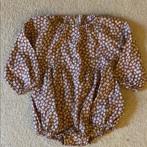 Rylee & Cru floral onesie long sleeve
